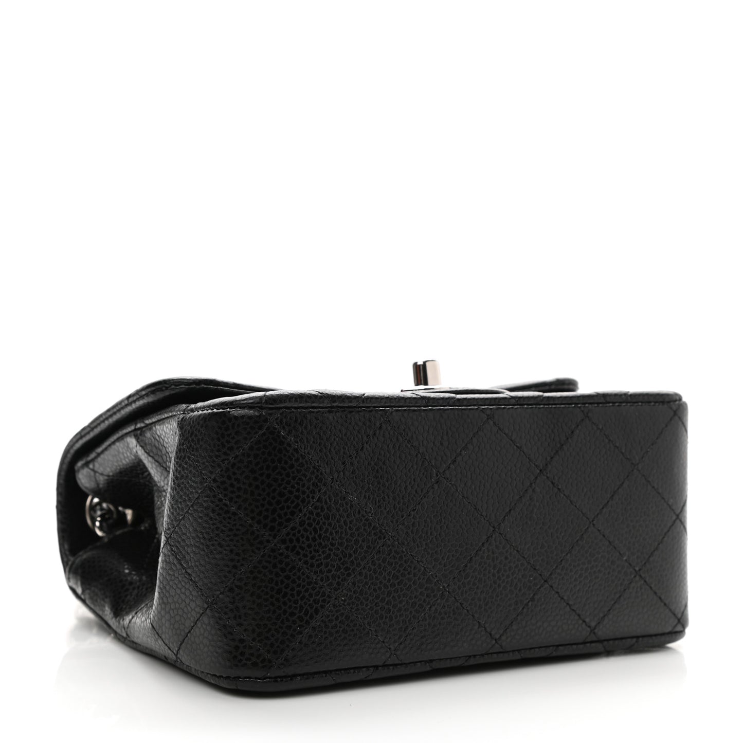 Caviar Quilted Mini Square Flap Black