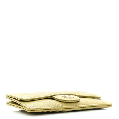 Chanel Caviar Quilted Flap Zip Card Holder Green 9 of 11