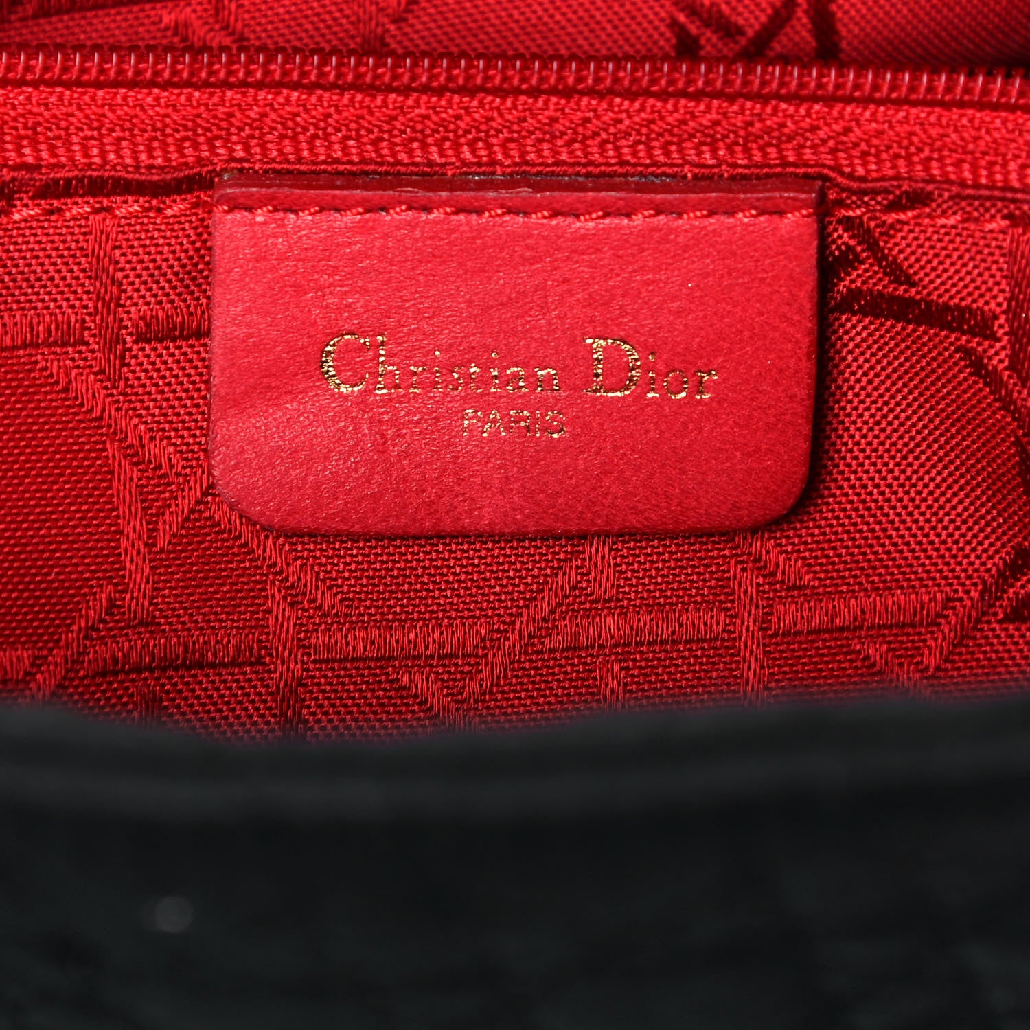 Christian Dior Nylon Cannage Medium Lady Dior Black 6 of 17