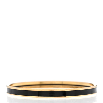 Hermes Enamel Uni Bangle 62 Black 3 of 5