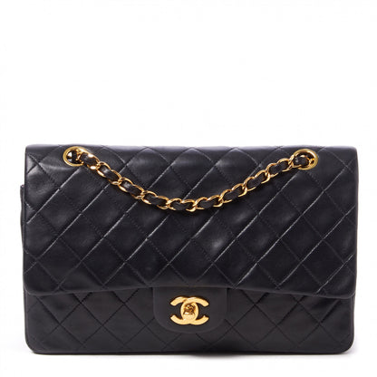 Chanel Lambskin Quilted Medium Double Flap Black 1 of 8