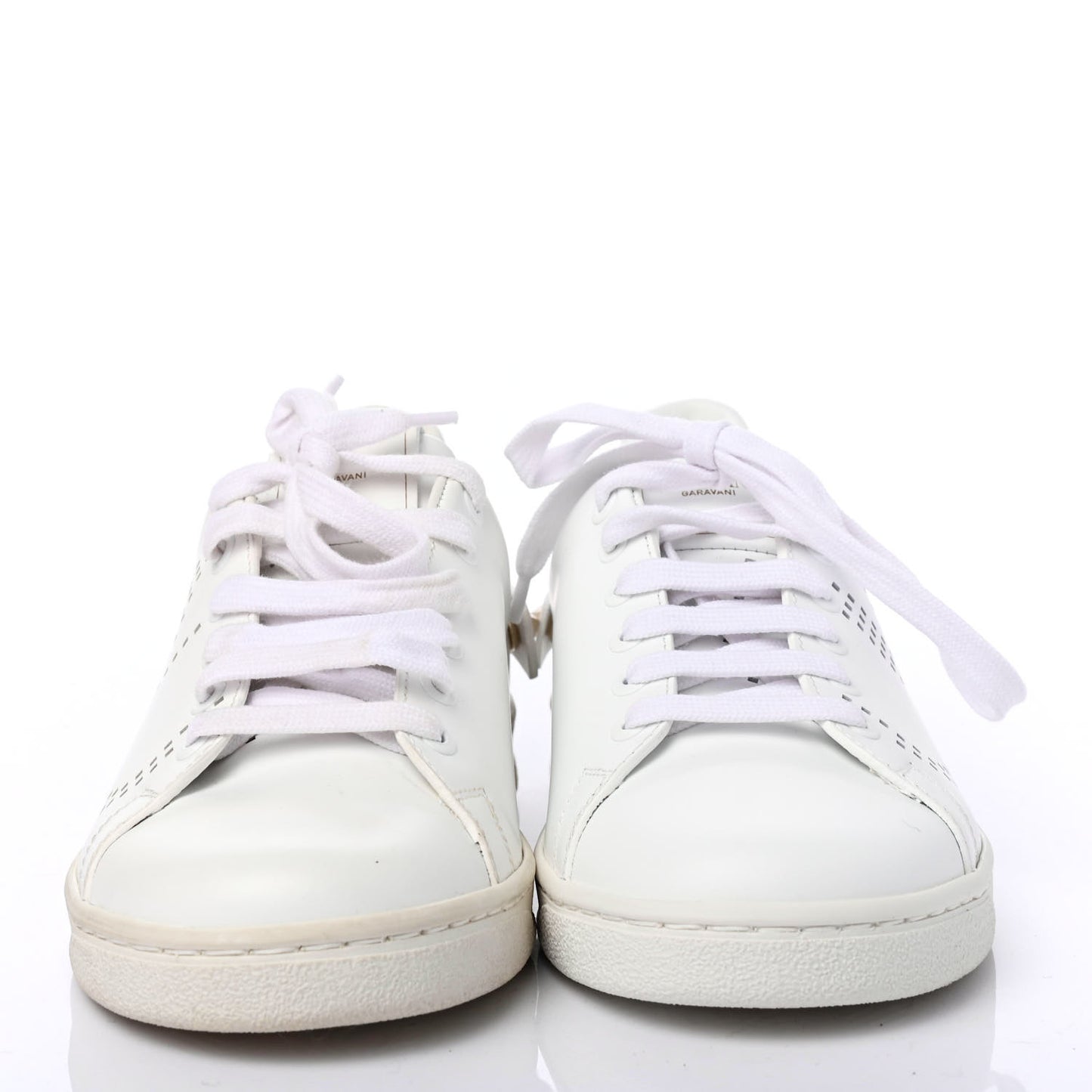 Calfskin Womens Backnet Sneakers 36.5 White