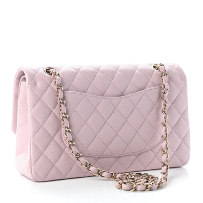 Chanel Caviar Quilted Medium Double Flap Light Pink 2 of 8