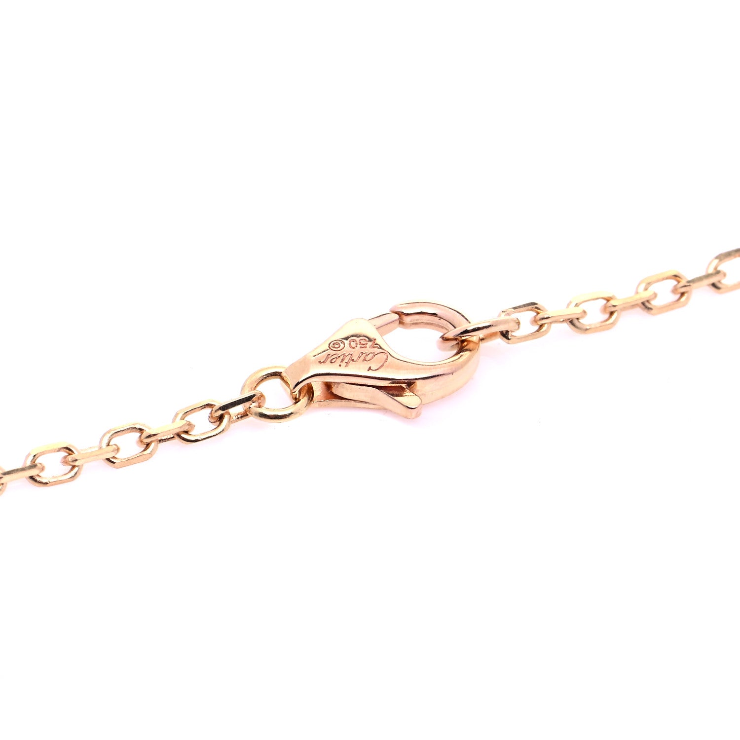 Cartier 18K Pink Gold Pink Sapphire Trinity Pendant Necklace 7 of 7