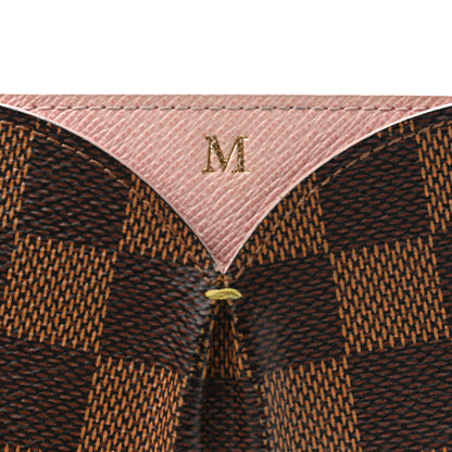 Louis Vuitton Damier Ebene Caissa Card Holder Rose Ballerine 8 of 9
