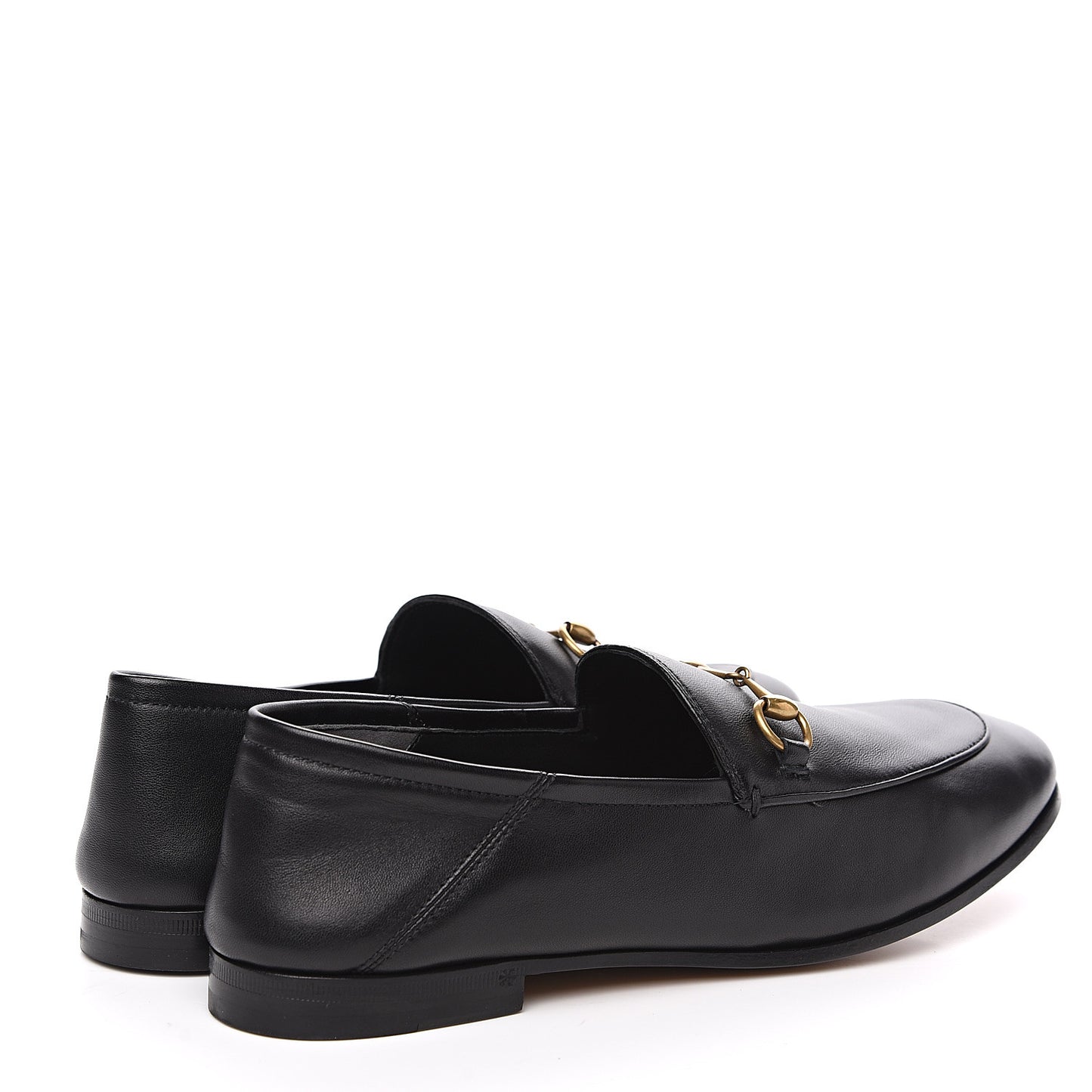Lambskin Womens Brixton Horsebit Loafers 39.5 Black