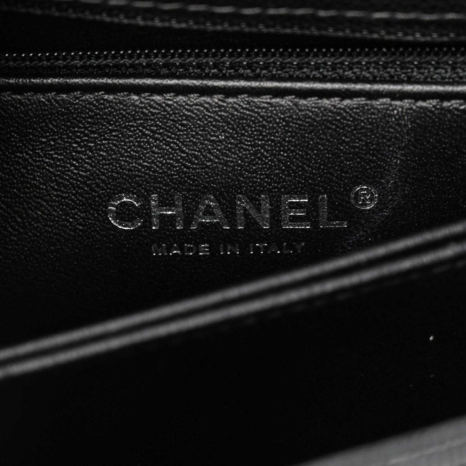 Chanel Caviar Lizard Embossed Quilted Mini Coco Handle Flap Black 6 of 11