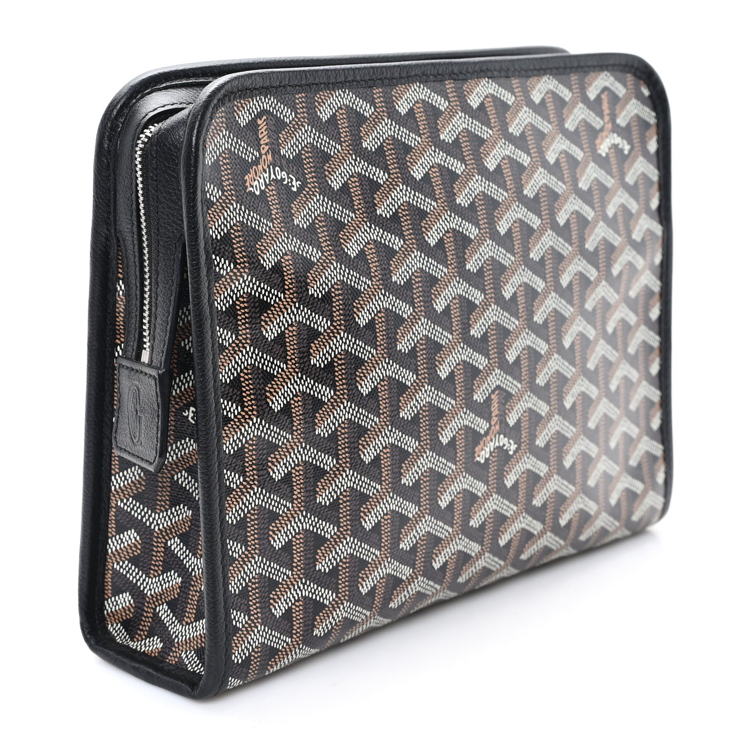 Goyard Goyardine Jouvence MM Toiletry Pouch Black 3 of 7