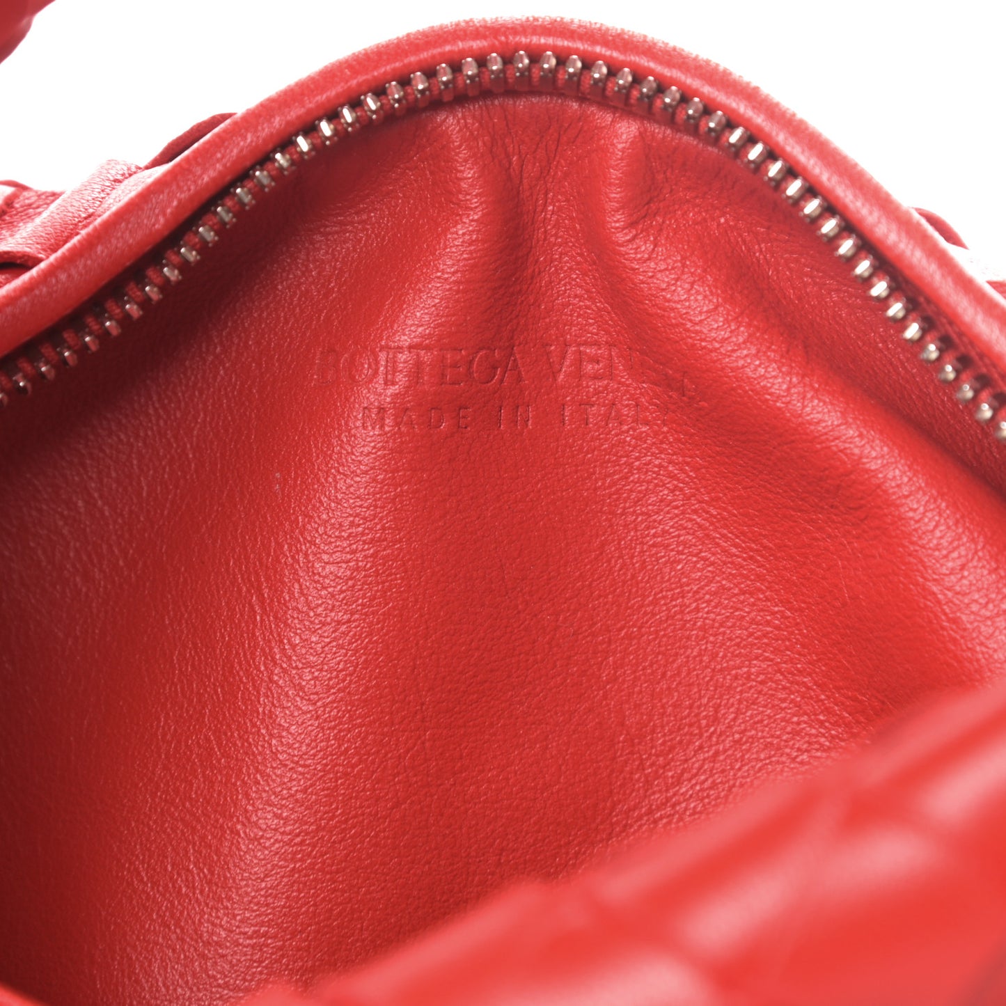 Nappa Intrecciato Mini Jodie Red
