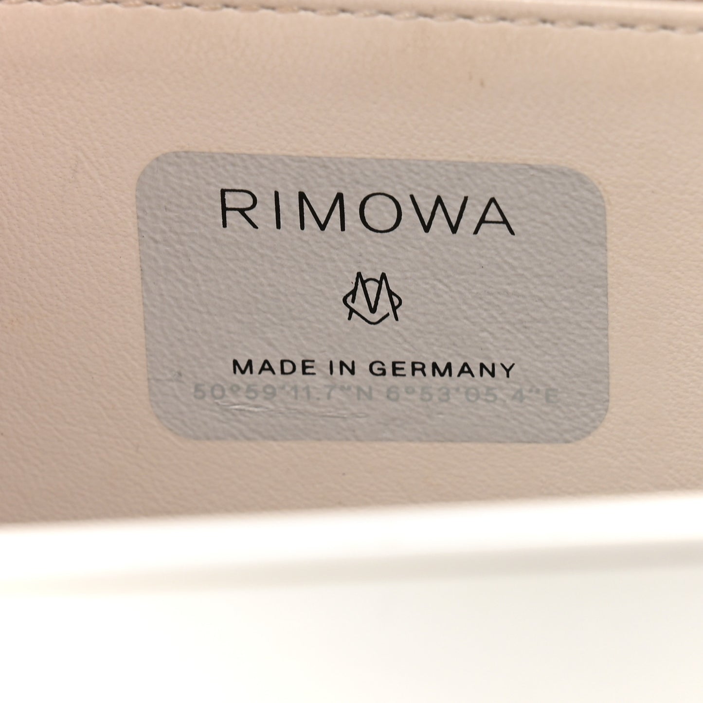 X RIMOWA Aluminum Personal Clutch On Strap Silver