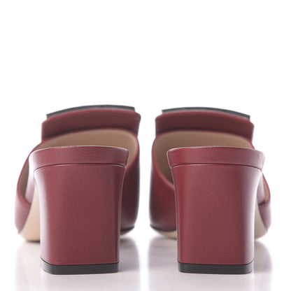 Gucci Malaga Kid Crystal Square G Madelyn Mules 40 Romantic Cerise 7 of 12
