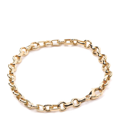 Tiffany 18K Yellow Gold Circle Link Chain Bracelet 3 of 6