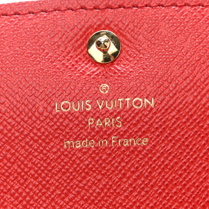 Louis Vuitton Monogram Bloom Flower Emilie Wallet Rouge 6 of 8