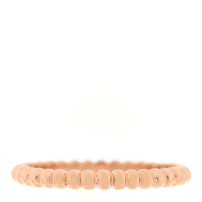 Van Cleef & Arpels 18K Rose Gold Small Perlee Ring 51 5.75 3 of 5