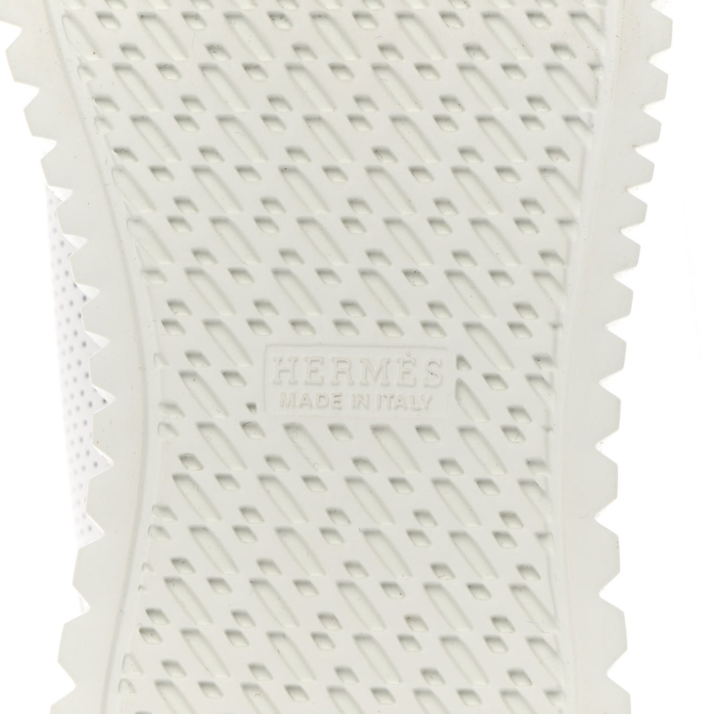 Perforated Calfskin Cross Sneakers 37.5 White