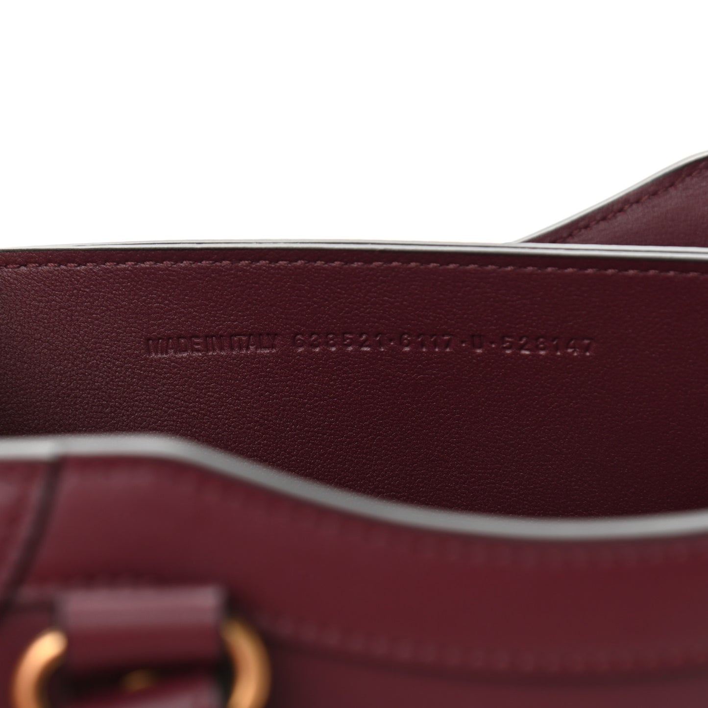 Smooth Calfskin Brass Hardware Neo Classic S City Burgundy