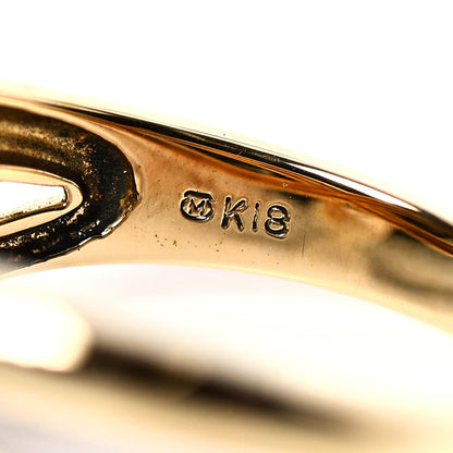 Mikimoto 18K Yellow Gold 8mm Akoya Pearl Ring 55 7.25 5 of 7