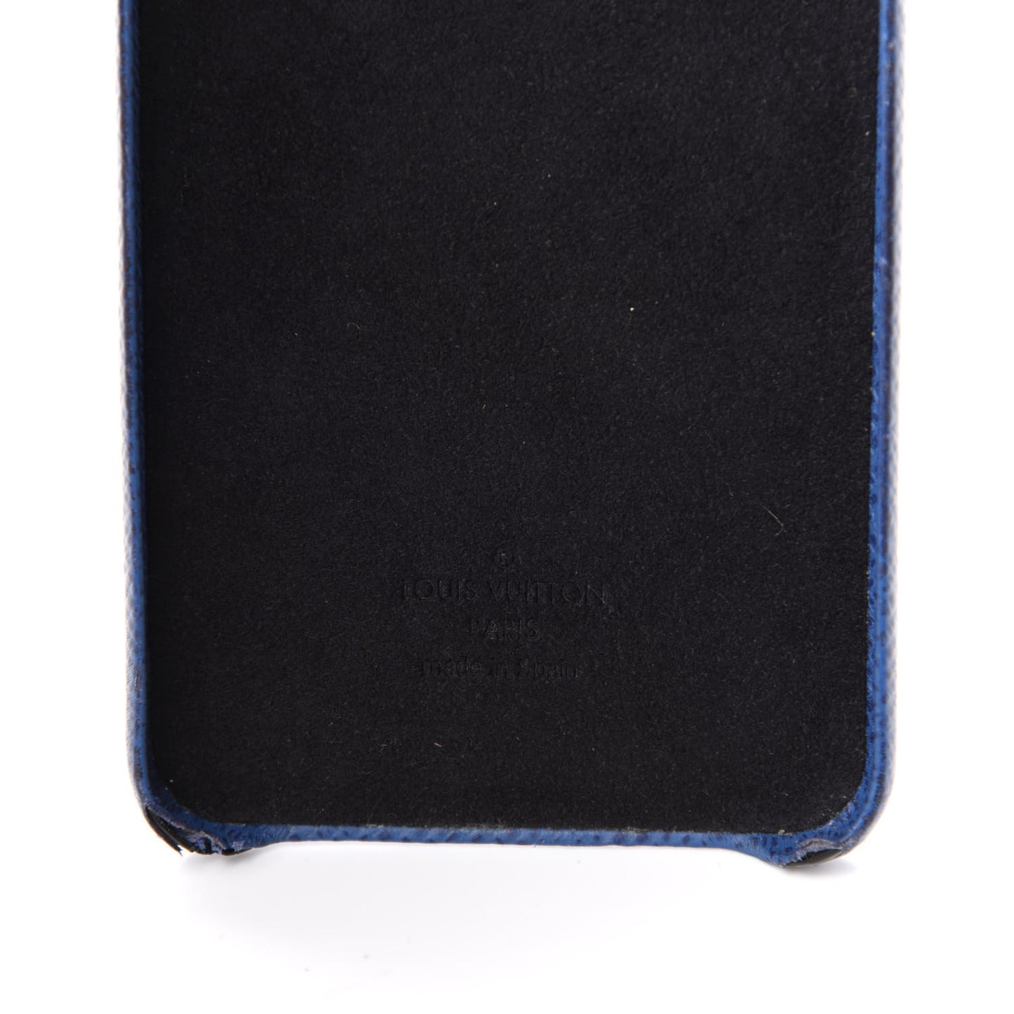 Monogram Taiga iPhone XS Max Bumper Cobalt