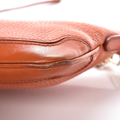 Burberry Signature Grain Calfskin Tassel Peyton Crossbody Clutch Bag Orange 17 of 17