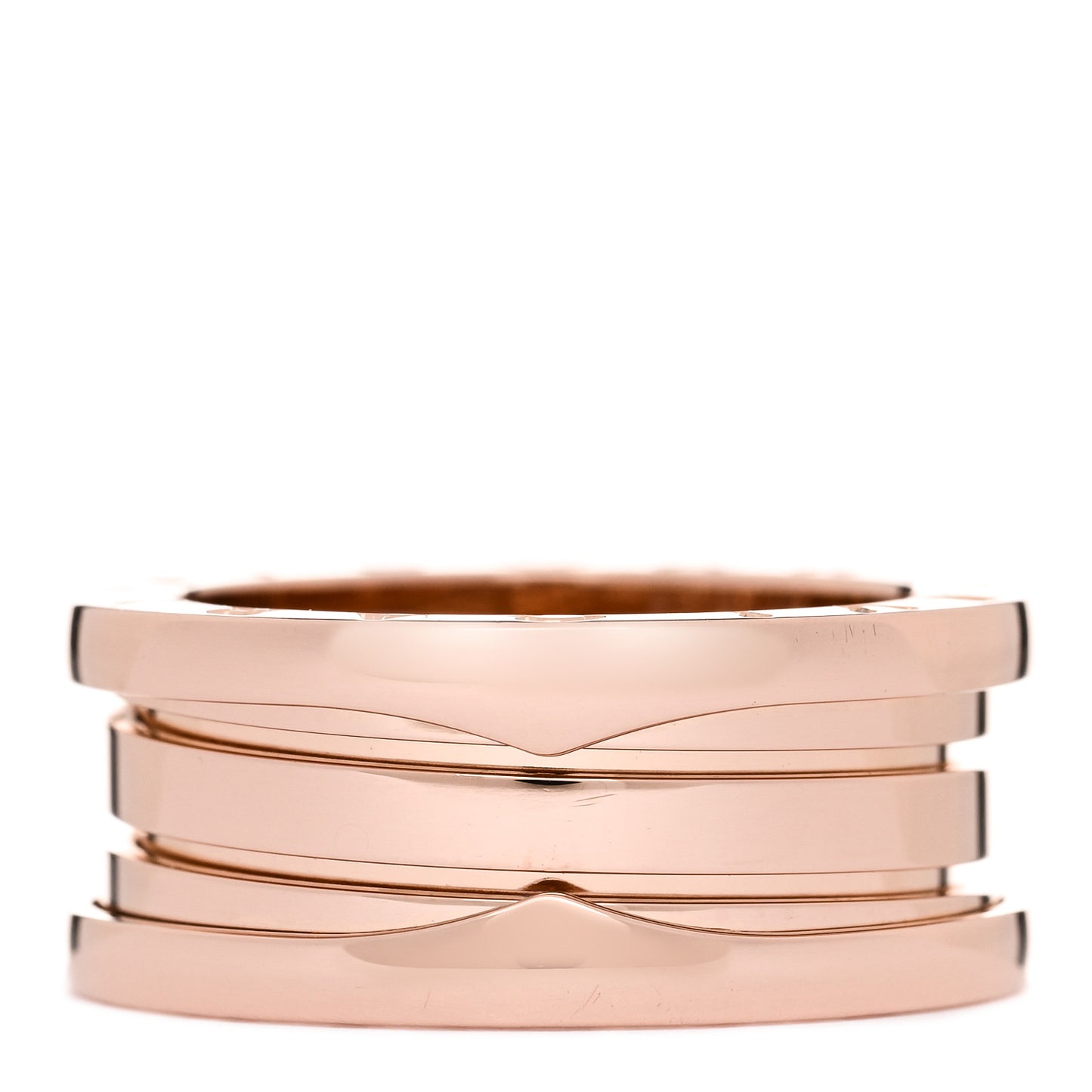 18K Rose Gold B.Zero1 Three-Band Ring 52 6