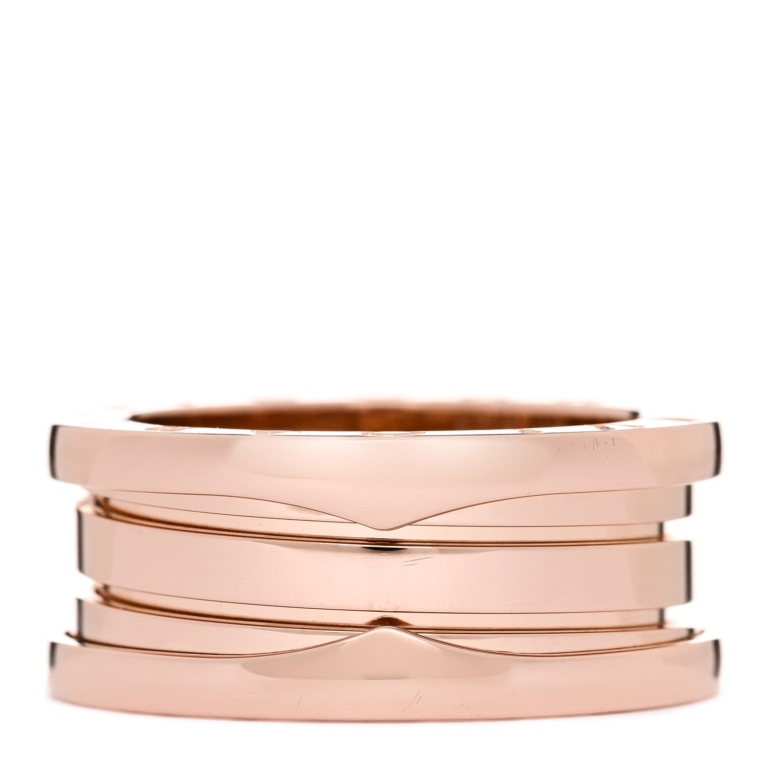 Bulgari 18K Rose Gold B.Zero1 Three-Band Ring 52 6 3 of 7