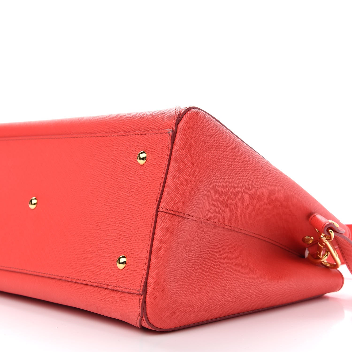 MCM Saffiano Nuovo Tote Hot Coral 9 of 9