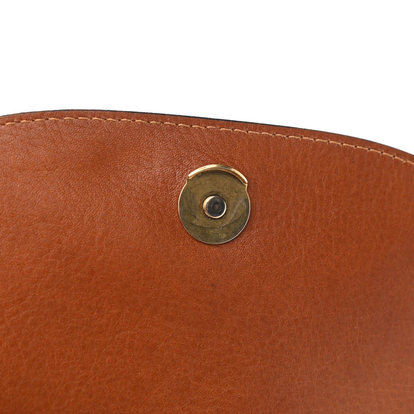 Calfskin Suede Medium Nile Bracelet Bag Caramel