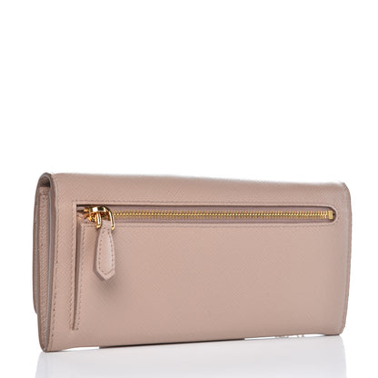 Prada Saffiano Shine Monochrome Wallet Cipria 4 of 10