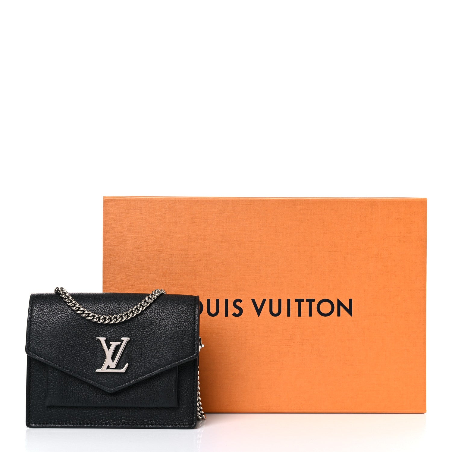 Louis Vuitton Soft Calfskin Mini My Lockme Chain Pochette Black 11 of 11