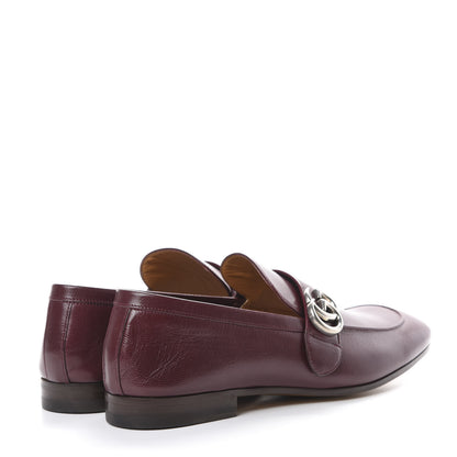 Gucci Goatskin Mens GG Loafers 8.5 Strong Red 4 of 10