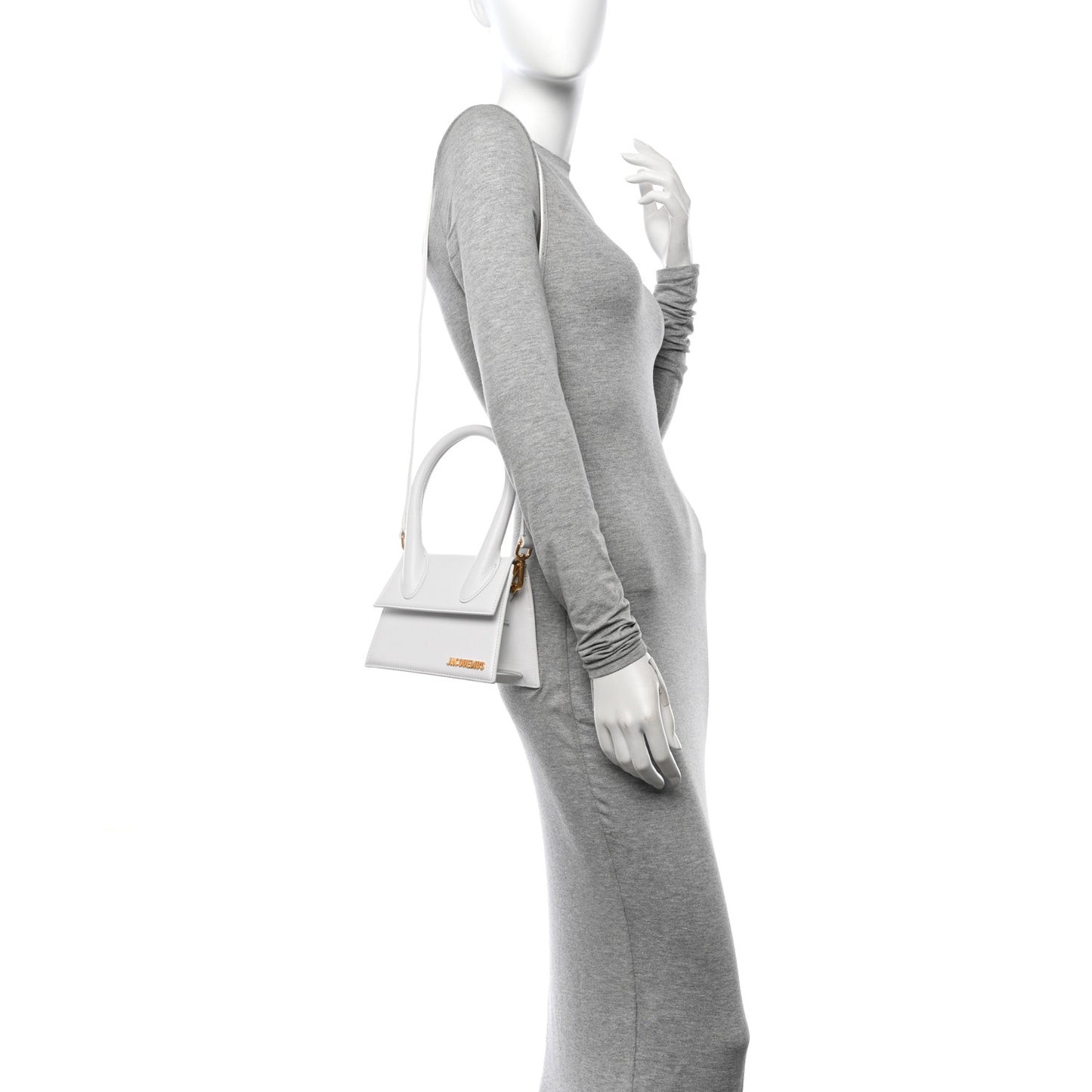 Smooth Calfskin Le Chiquito Moyen White
