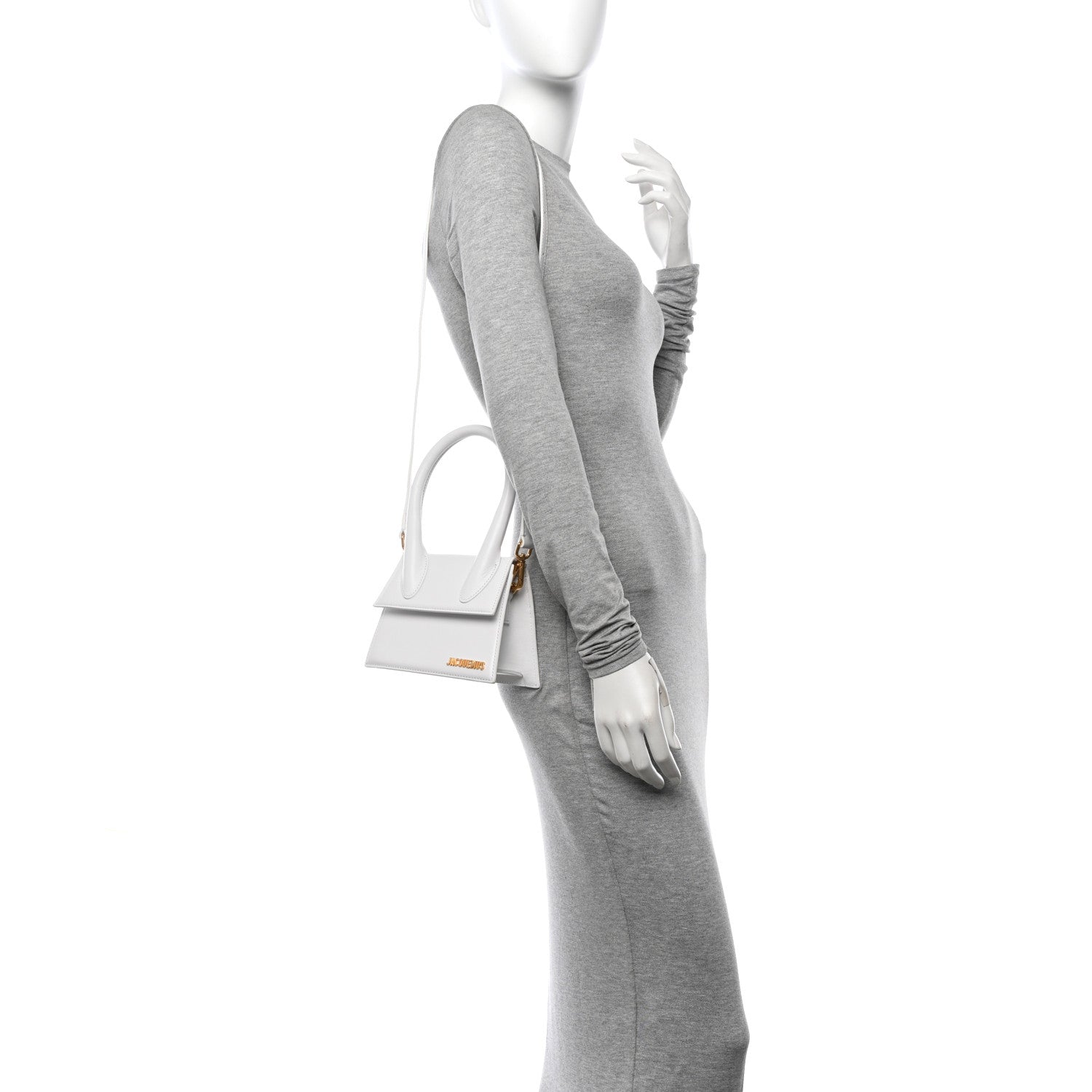 Jacquemus Smooth Calfskin Le Chiquito Moyen White 2 of 9