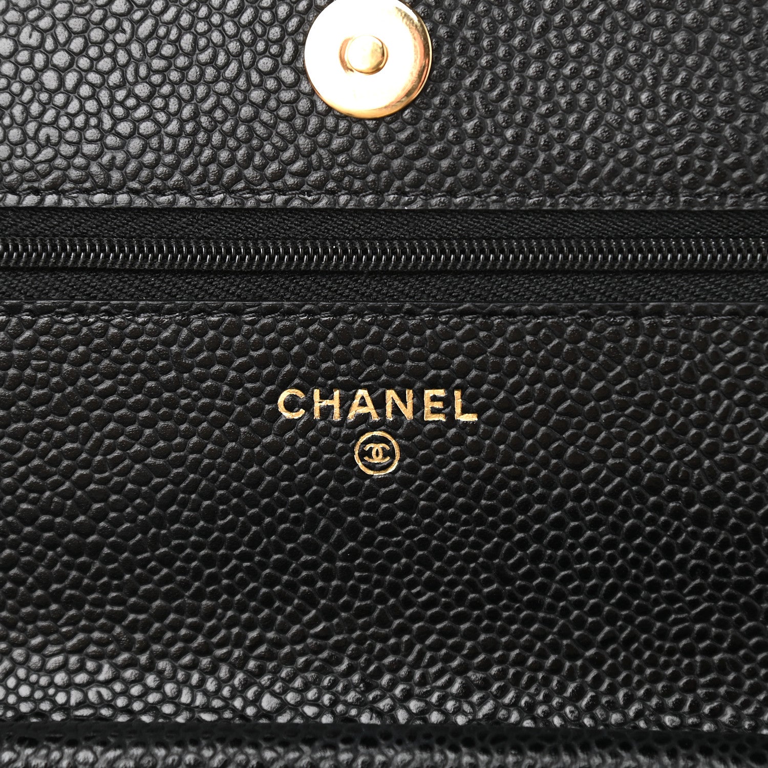 Chanel Caviar Quilted Wallet On Chain WOC Black 6 of 10