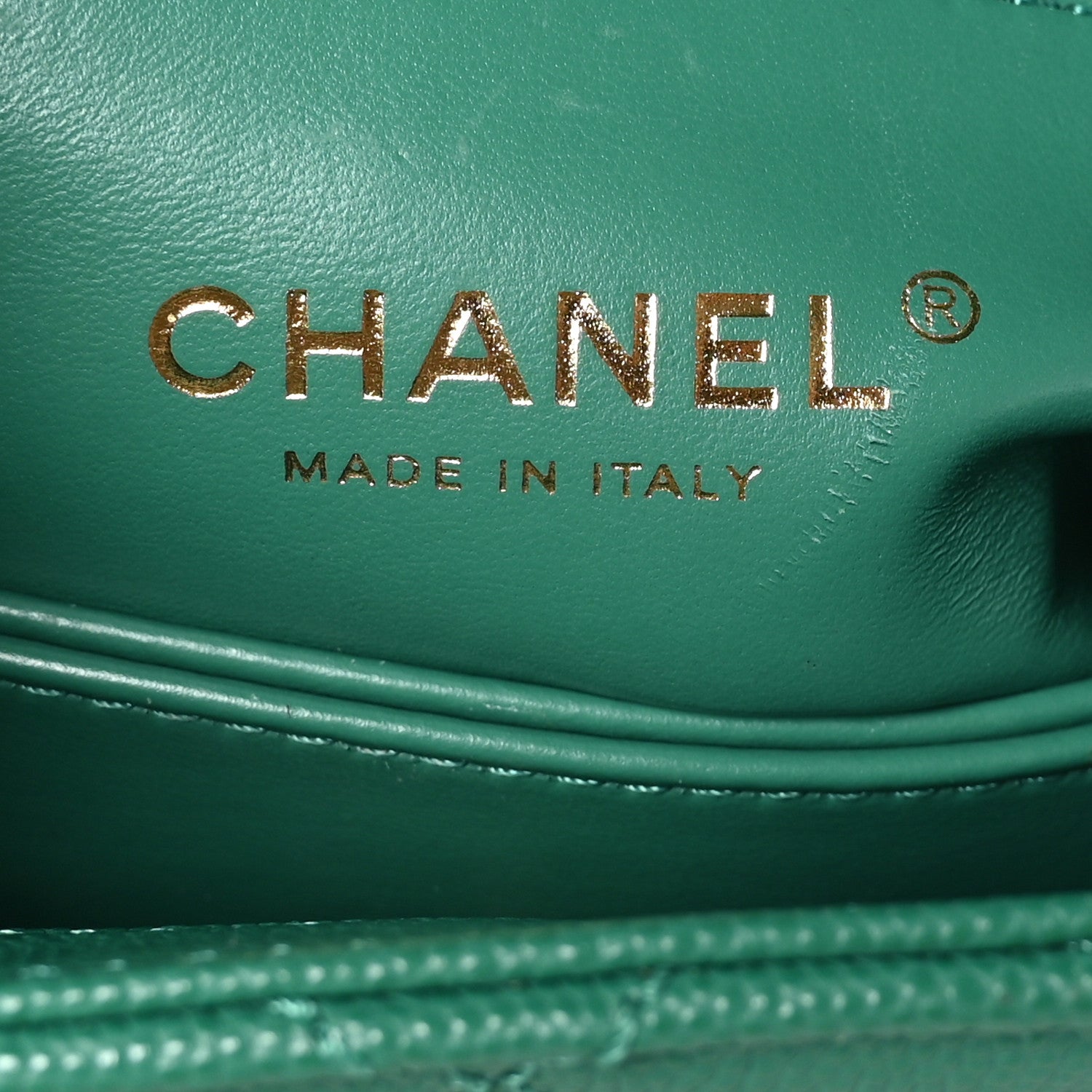 Chanel Caviar Quilted Mini Coco Handle Flap Green 6 of 10