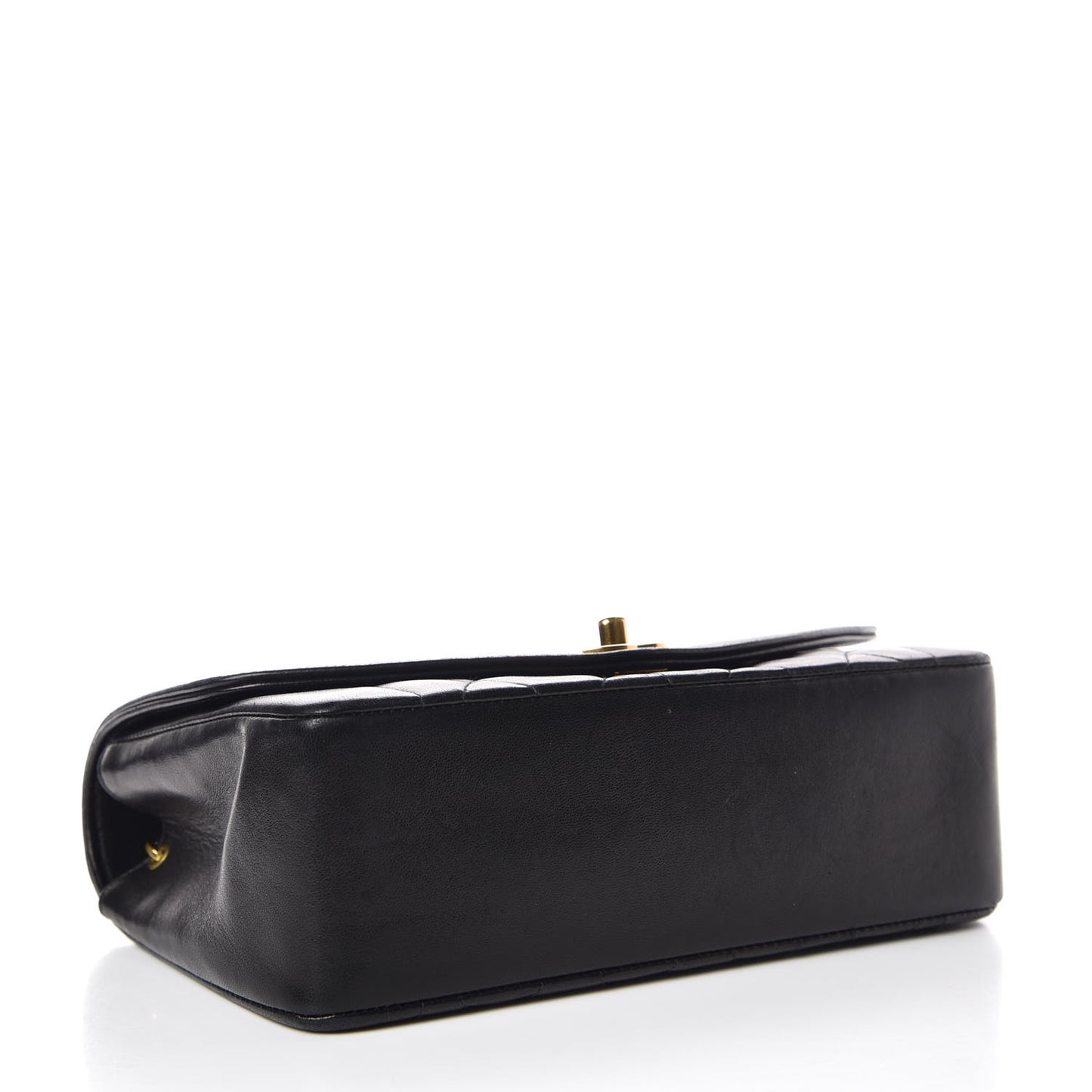 Lambskin Quilted Small Single Flap Black