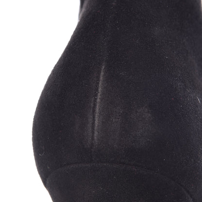 Christian Louboutin Suede Daf Booty 160 Ankle Boots 38 Black 9 of 10