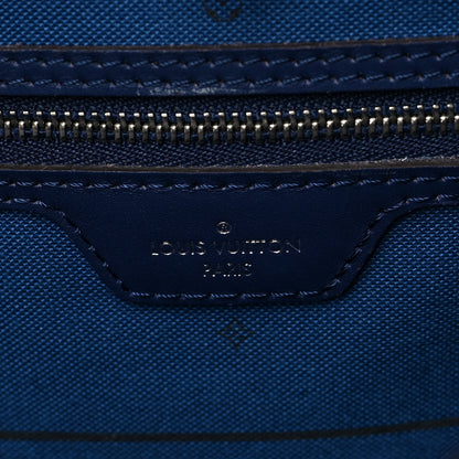 Louis Vuitton Monogram Escale Neverfull MM Blue 6 of 8