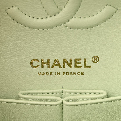 Chanel Caviar Quilted Small Double Flap Light Green 6 of 11