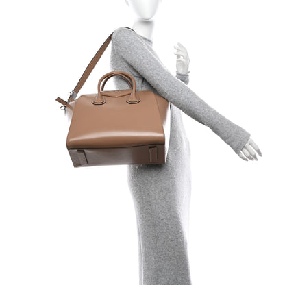 Givenchy Shiny Lord Calfskin Medium Antigona Dark Beige 2 of 13