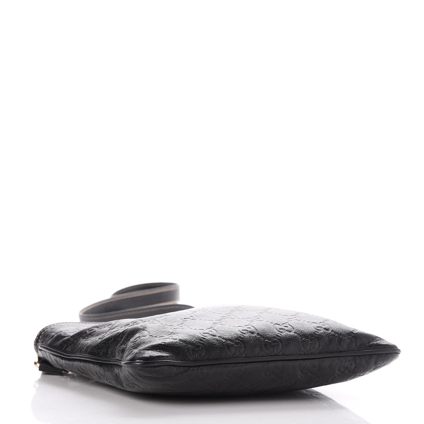 Guccissima Small Flat Messenger Bag Black