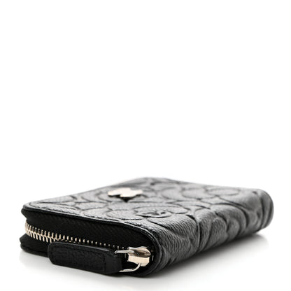 Chanel Caviar Camellia Embossed Zip Coin Purse Black 4 of 8