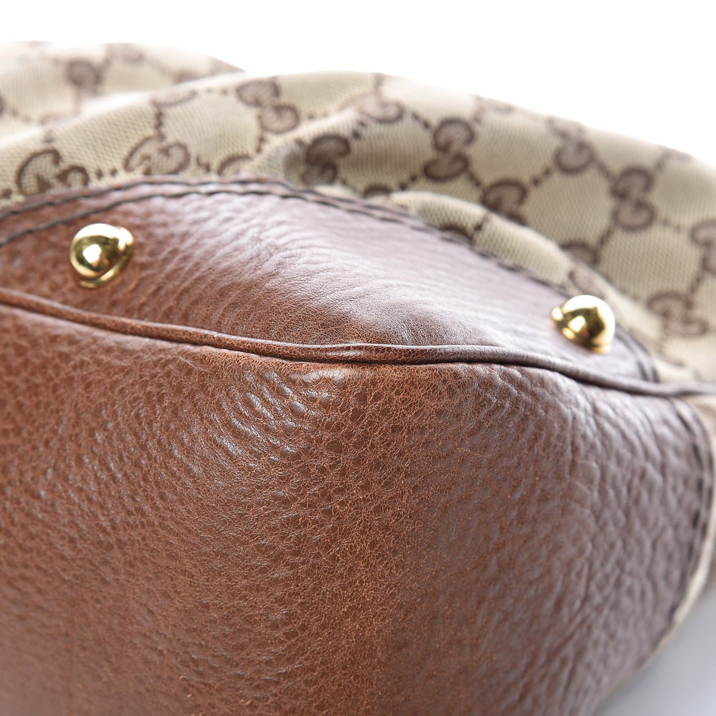 Monogram Medium Jockey Hobo Brown