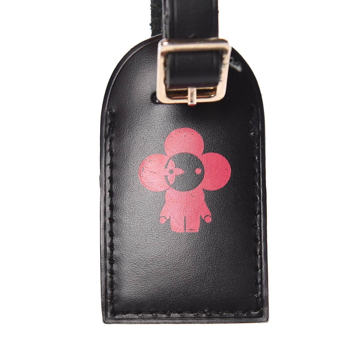 Calfskin Luggage Tag Black