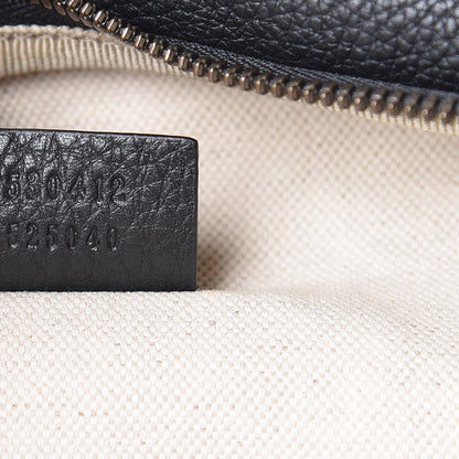 Gucci Grained Calfskin Logo Belt Bag Black 7 of 10