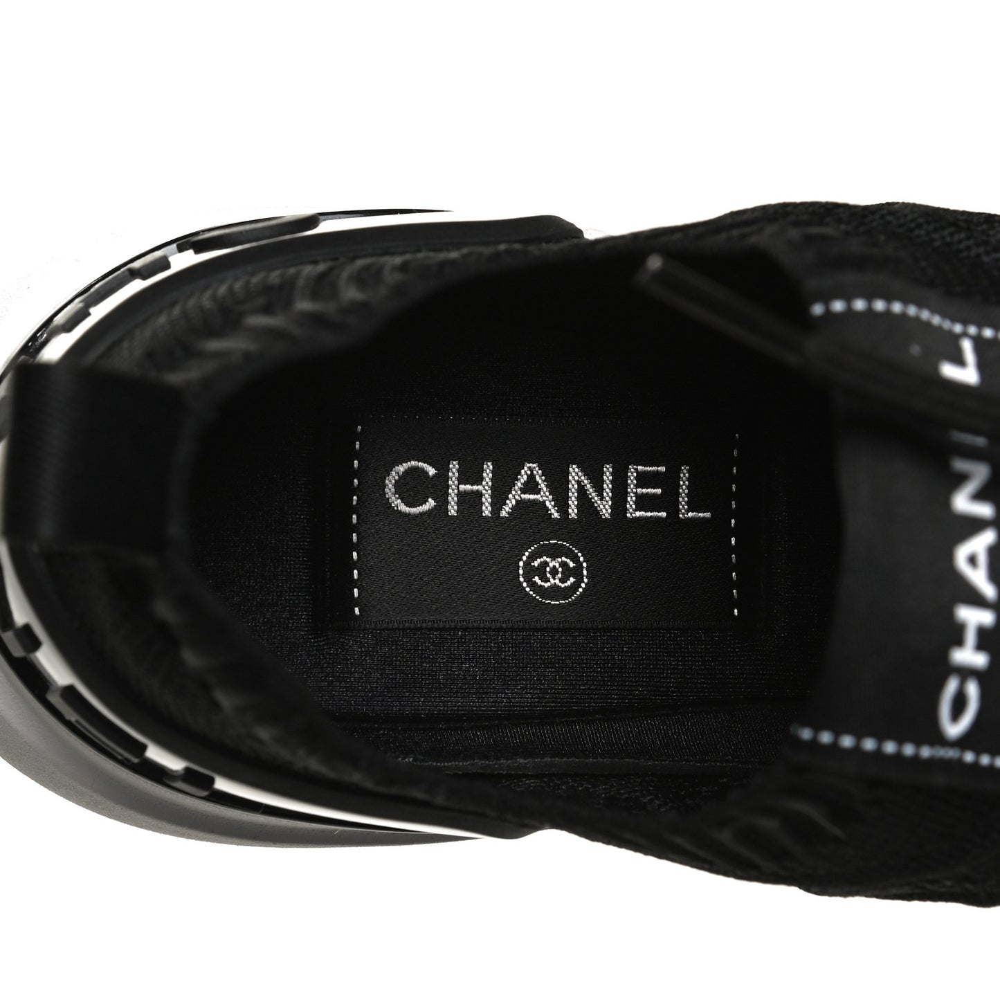 Fabric Logo Sneakers 35.5 Black