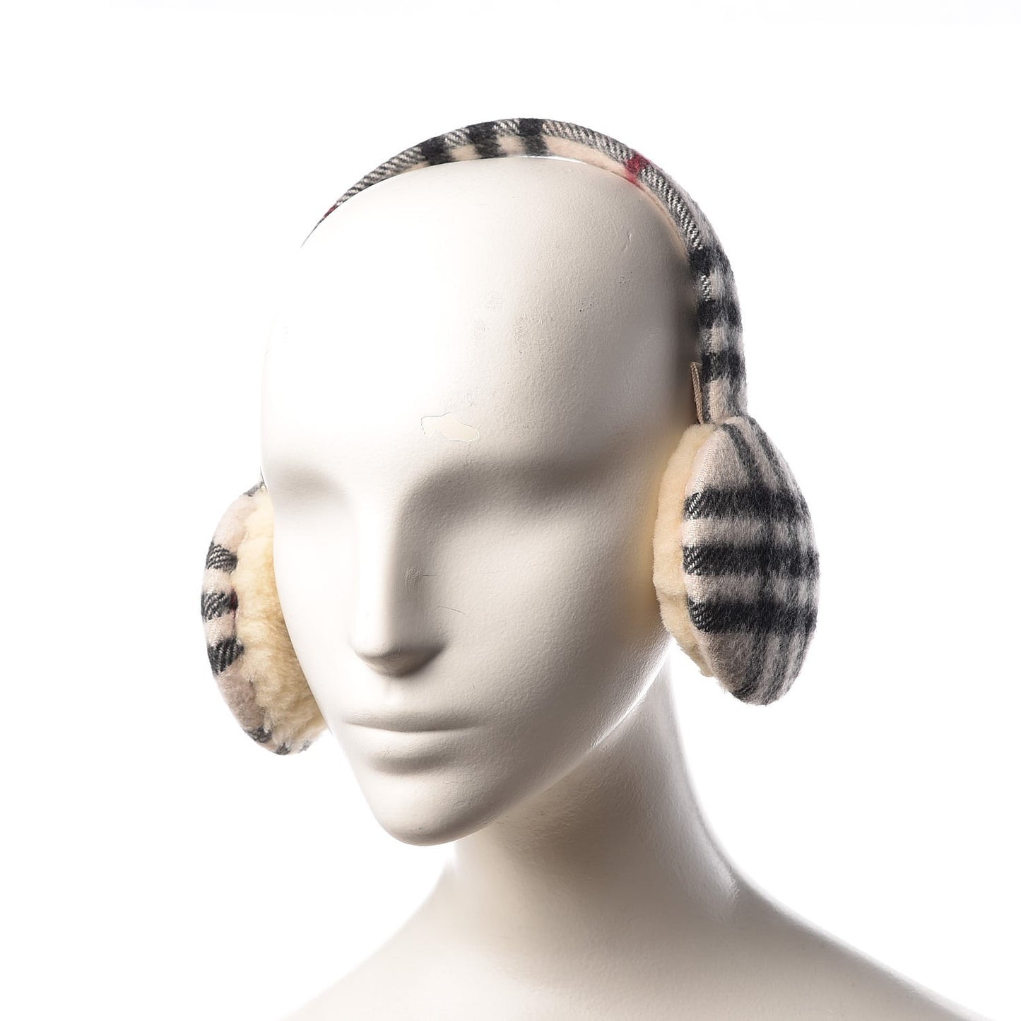 Cashmere House Check Earmuffs