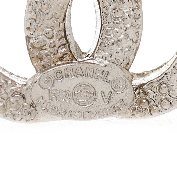 Crystal CC Earrings Silver