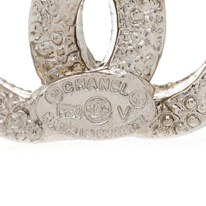 Chanel Crystal CC Earrings Silver 3 of 3