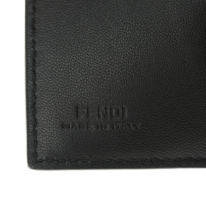 Fendi X JOSHUA VIDES Nappa Matisse FF Diagonal Embossed Micro Tri-Fold Wallet White Black 7 of 11