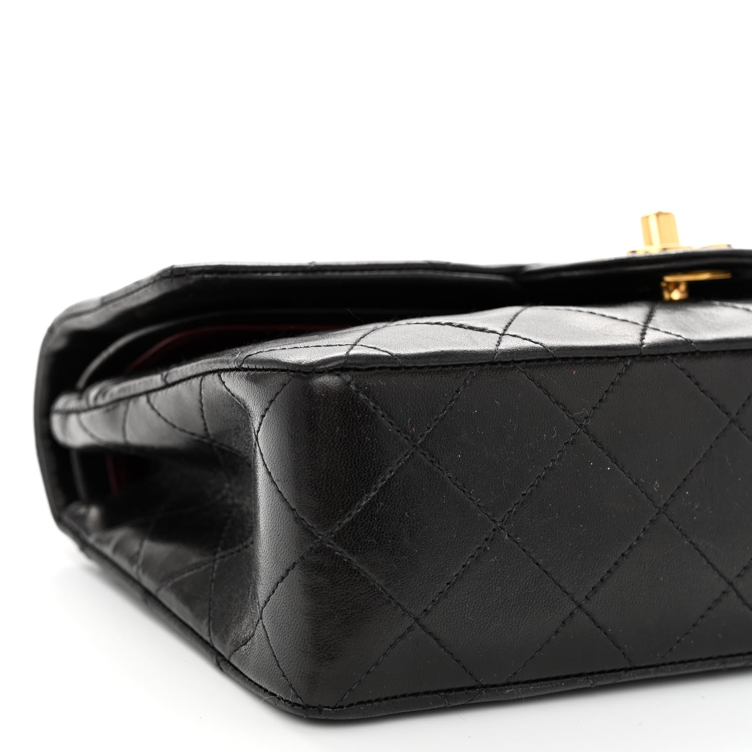 Chanel Lambskin Quilted Small Double Flap Black 9 of 10